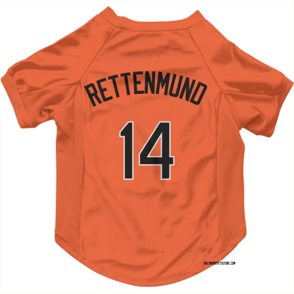 Baltimore Orioles Merv Rettenmund Orange Pet Jersey for Dog & Cat