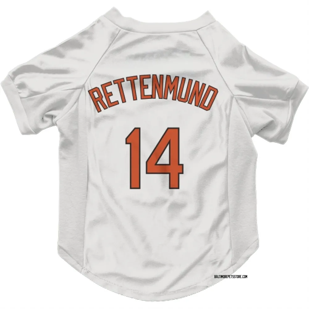 Baltimore Orioles Merv Rettenmund White Pet Jersey for Dog & Cat