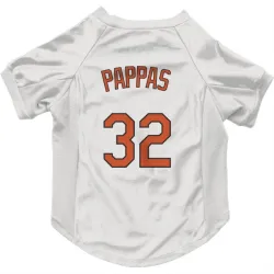 Baltimore Orioles Milt Pappas White Pet Jersey for Dog & Cat