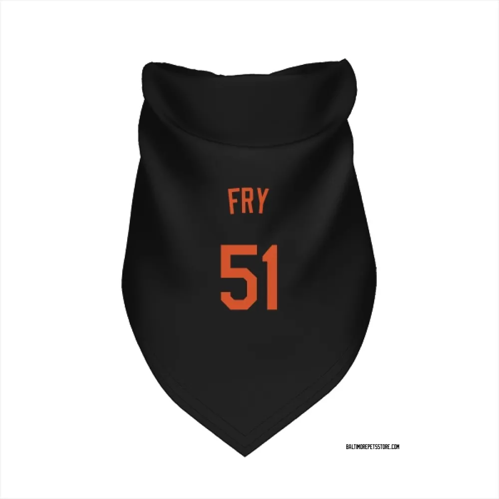 Baltimore Orioles Paul Fry Black Pet Bandana for Dog & Cat