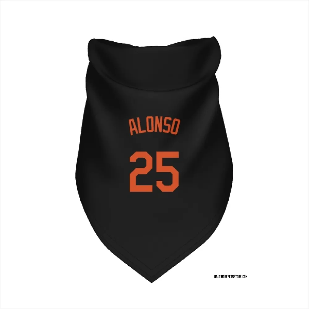 Baltimore Orioles Pete Alonso Black Pet Bandana for Dog & Cat