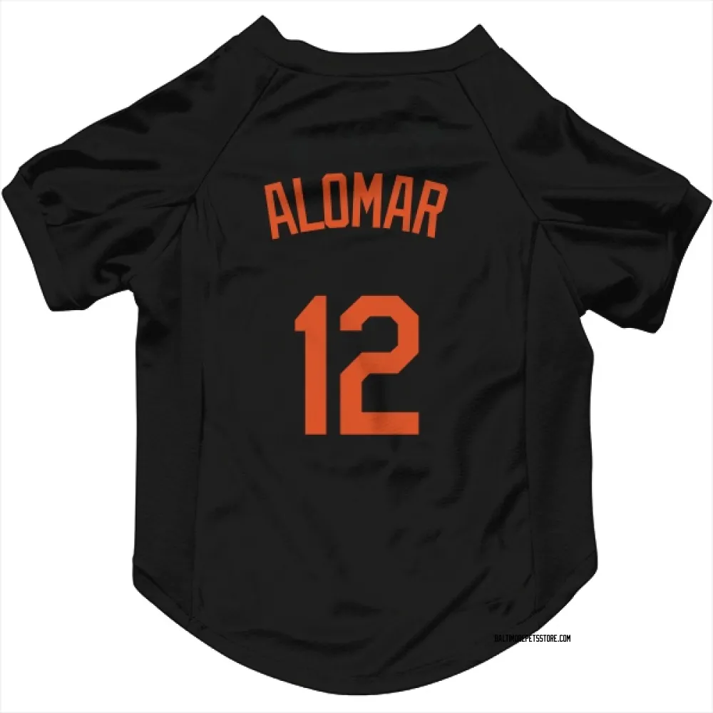 Baltimore Orioles Roberto Alomar Black Pet Jersey for Dog & Cat