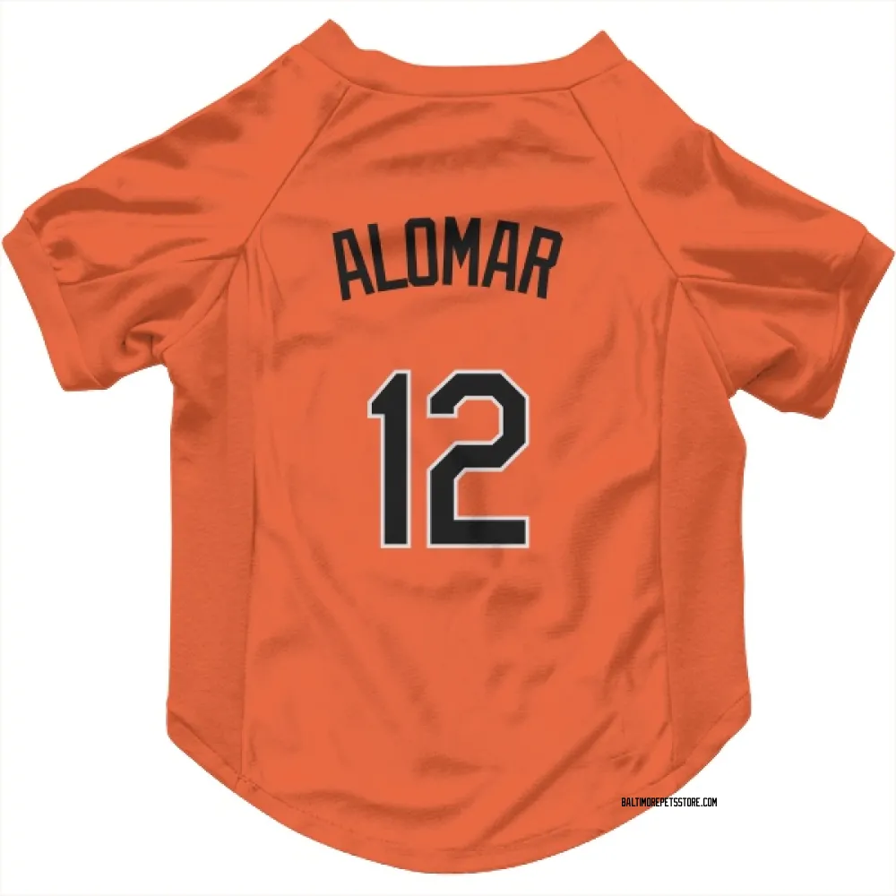 Baltimore Orioles Roberto Alomar Orange Pet Jersey for Dog & Cat