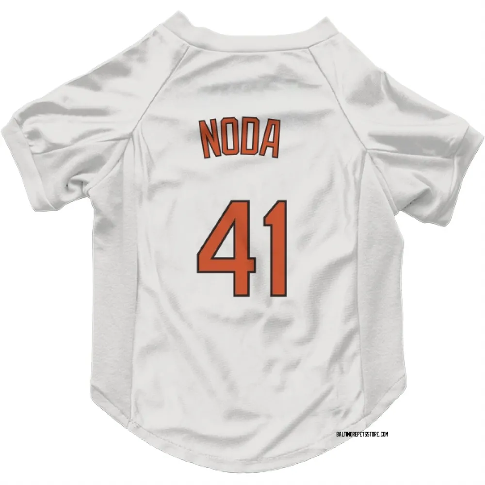 Baltimore Orioles Ryan Noda White Pet Jersey for Dog & Cat
