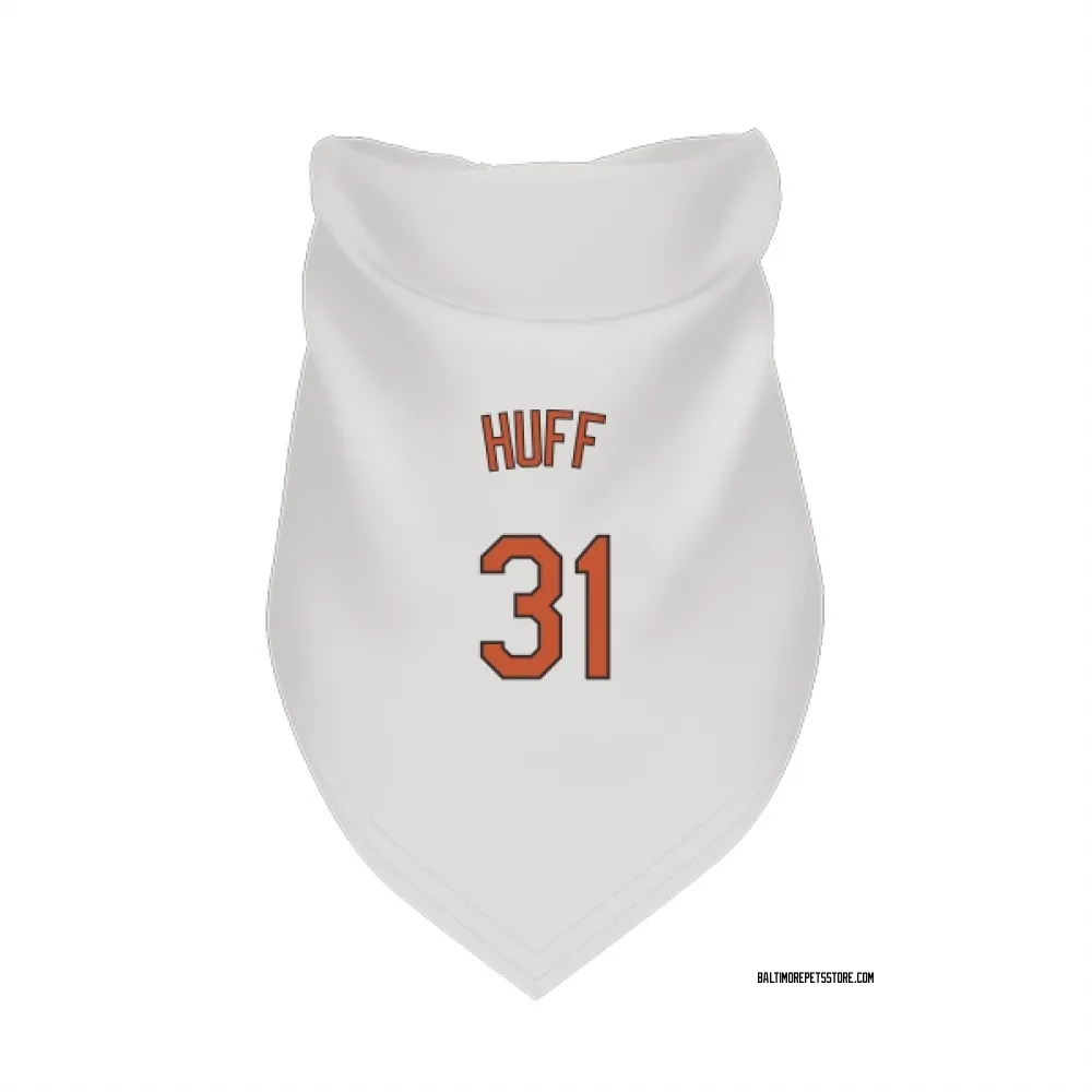 Baltimore Orioles Sam Huff White Pet Bandana for Dog & Cat