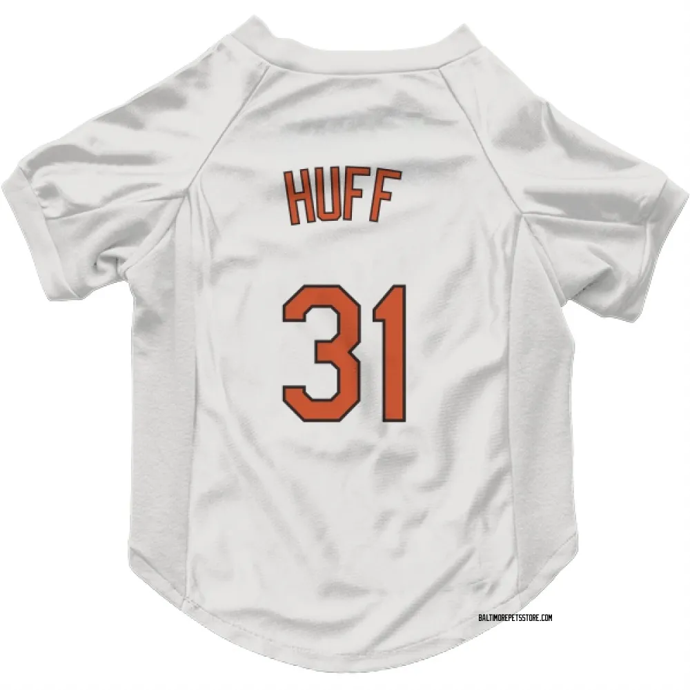 Baltimore Orioles Sam Huff White Pet Jersey for Dog & Cat