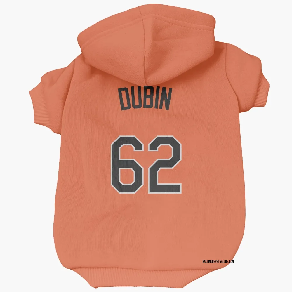 Baltimore Orioles Shawn Dubin Orange Pet Hoodie for Dog & Cat