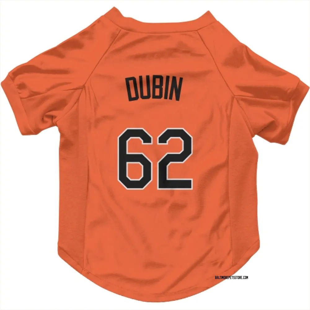 Baltimore Orioles Shawn Dubin Orange Pet Jersey for Dog & Cat