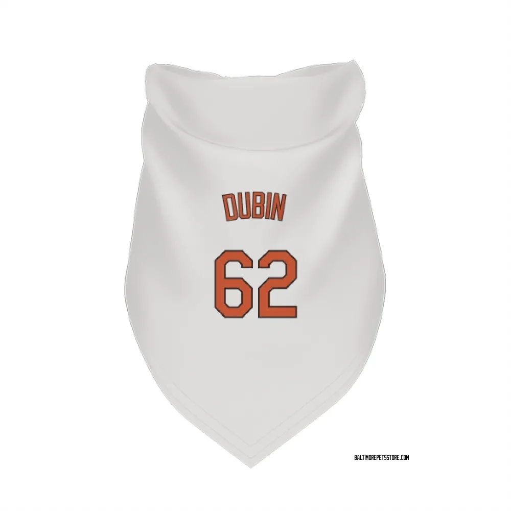 Baltimore Orioles Shawn Dubin White Pet Bandana for Dog & Cat