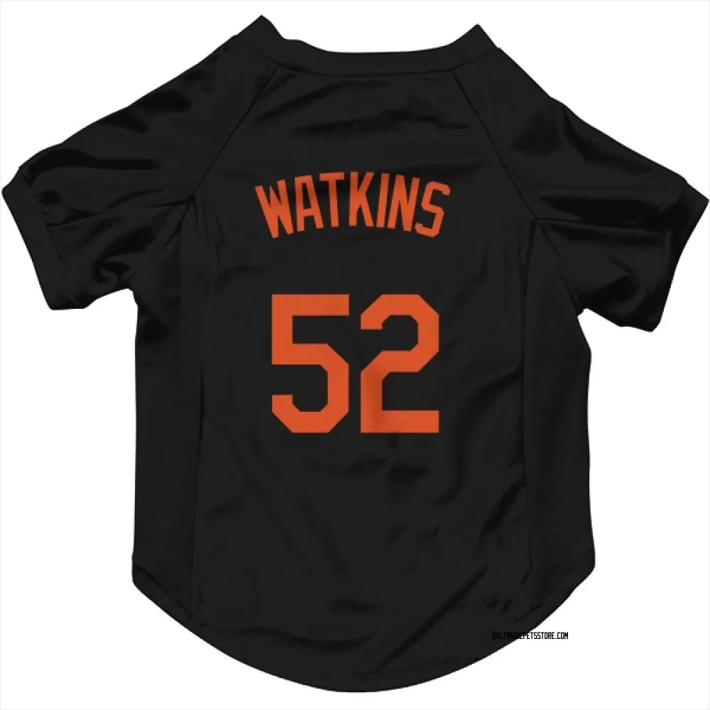 Baltimore Orioles Spenser Watkins Black Pet Jersey for Dog & Cat
