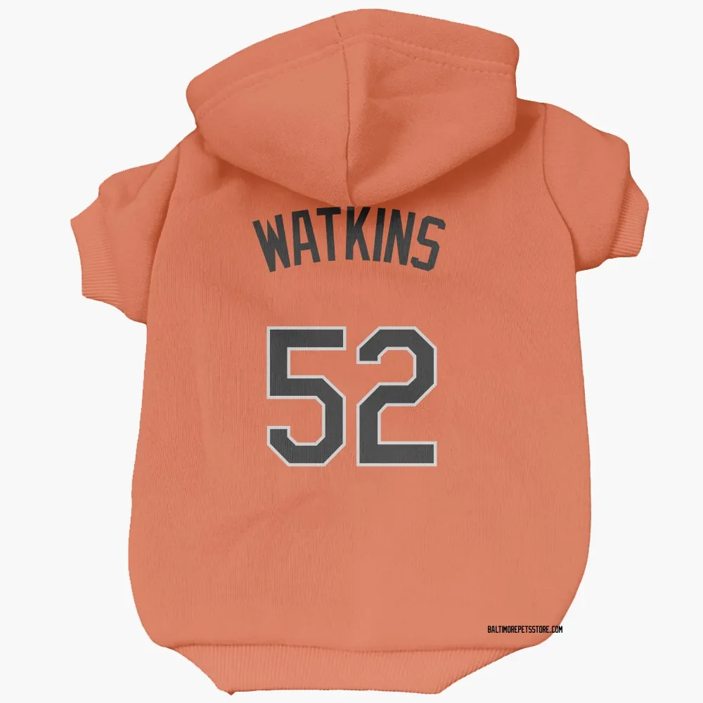 Baltimore Orioles Spenser Watkins Orange Pet Hoodie for Dog & Cat