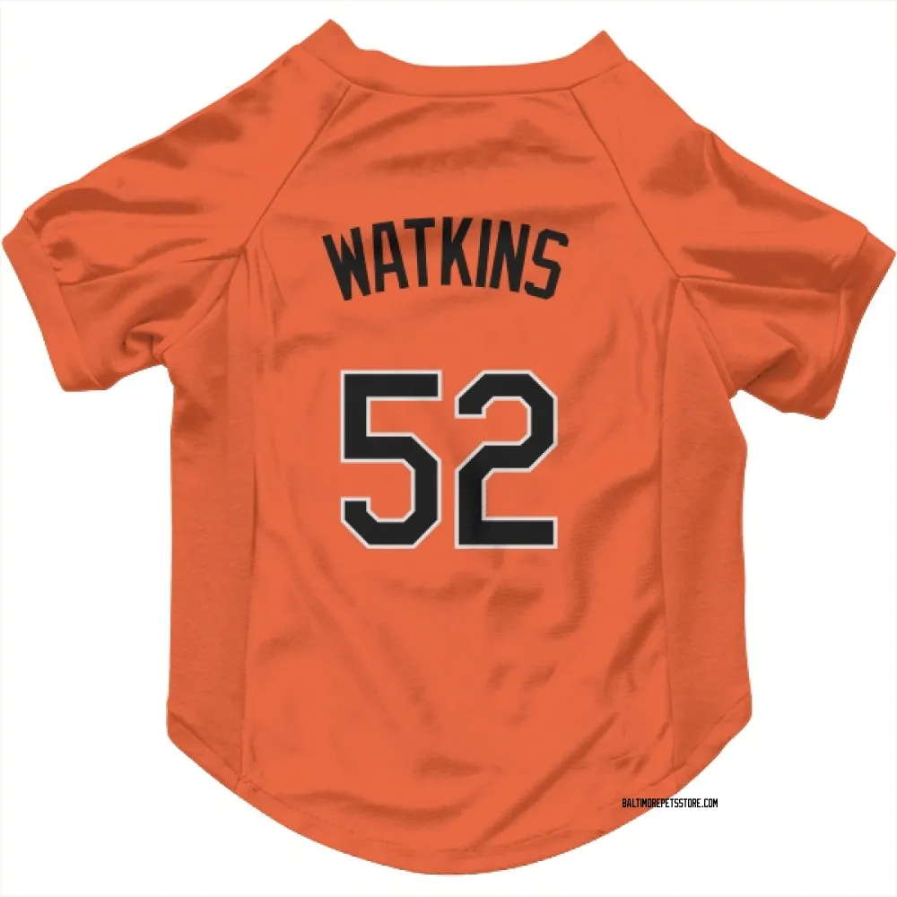 Baltimore Orioles Spenser Watkins Orange Pet Jersey for Dog & Cat