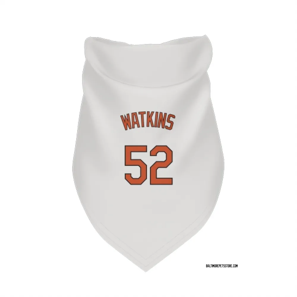 Baltimore Orioles Spenser Watkins White Pet Bandana for Dog & Cat