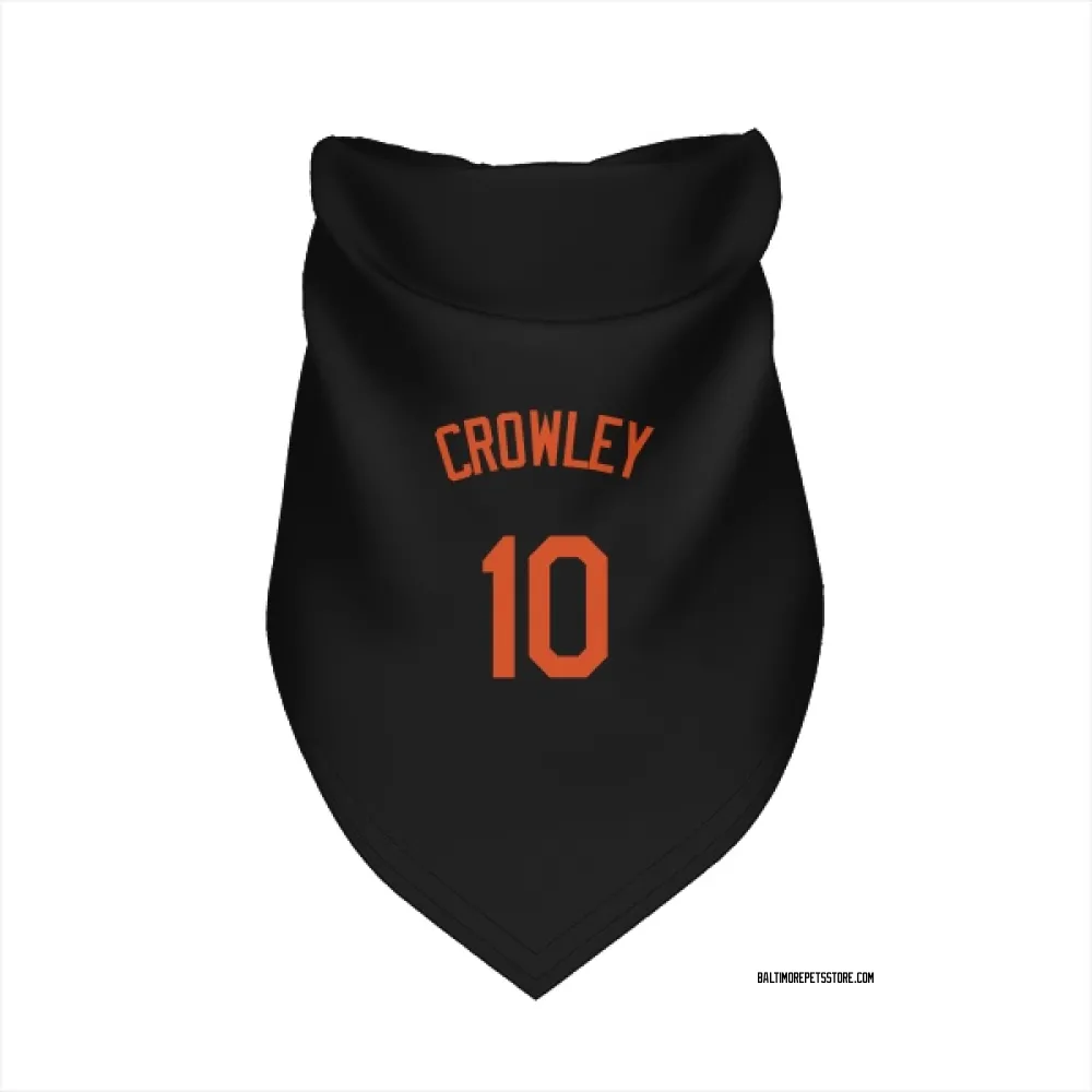 Baltimore Orioles Terry Crowley Black Pet Bandana for Dog & Cat