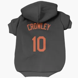 Baltimore Orioles Terry Crowley Black Pet Hoodie for Dog & Cat