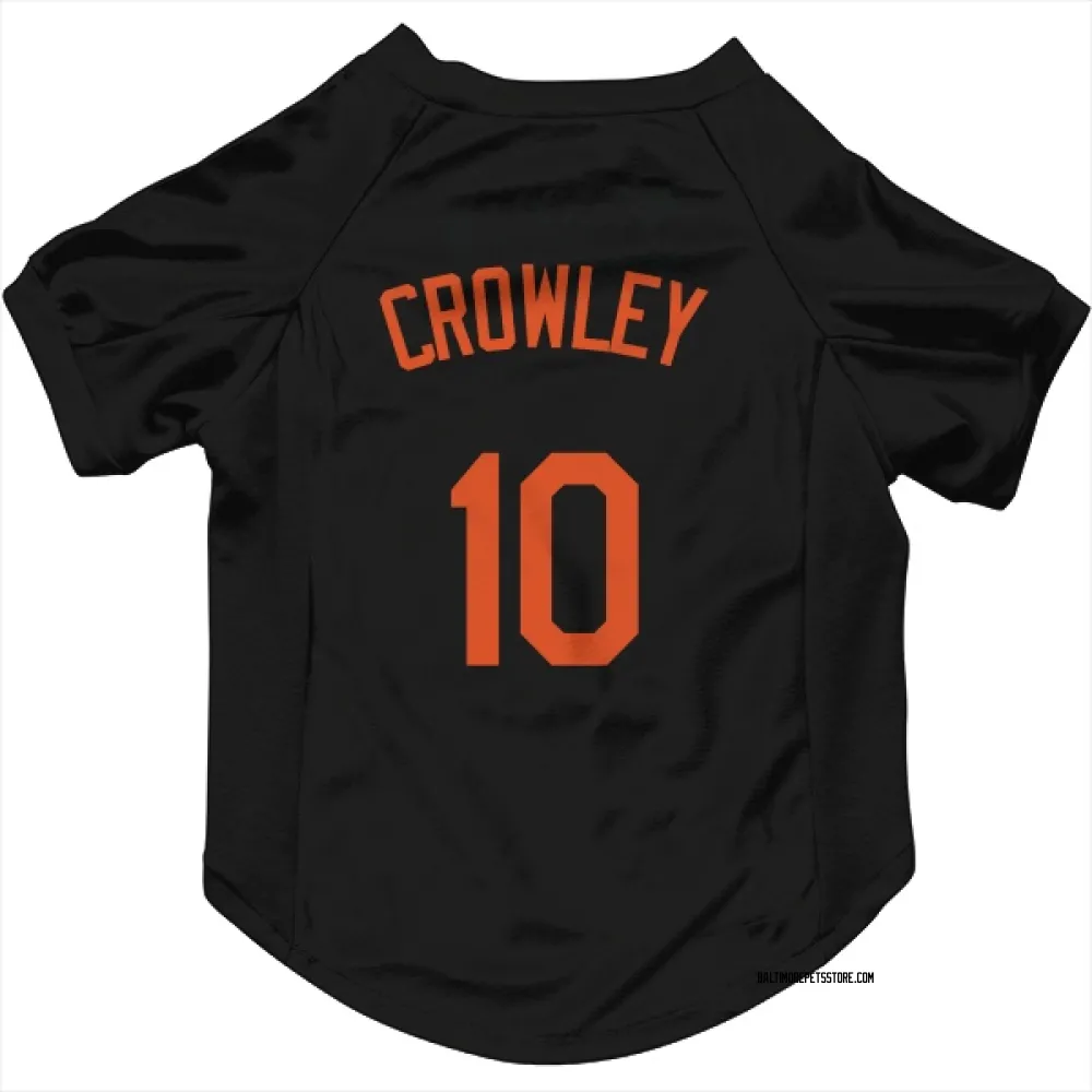 Baltimore Orioles Terry Crowley Black Pet Jersey for Dog & Cat