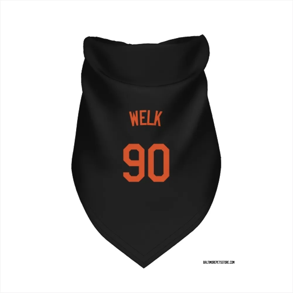 Baltimore Orioles Toby Welk Black Pet Bandana for Dog & Cat