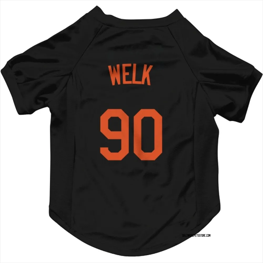 Baltimore Orioles Toby Welk Black Pet Jersey for Dog & Cat