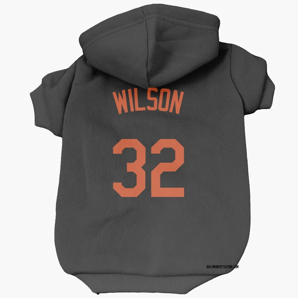 Baltimore Orioles Weston Wilson Black Pet Hoodie for Dog & Cat