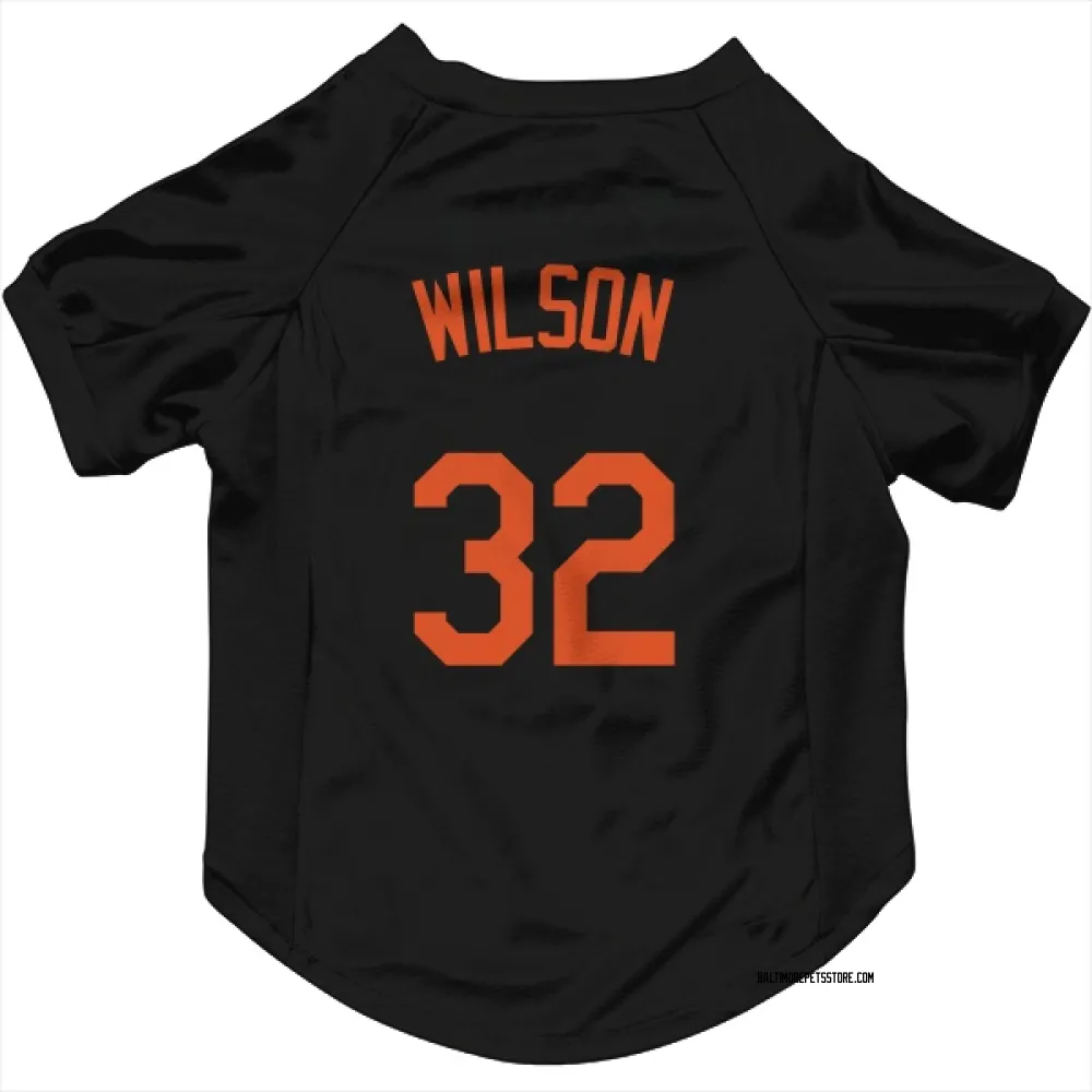 Baltimore Orioles Weston Wilson Black Pet Jersey for Dog & Cat