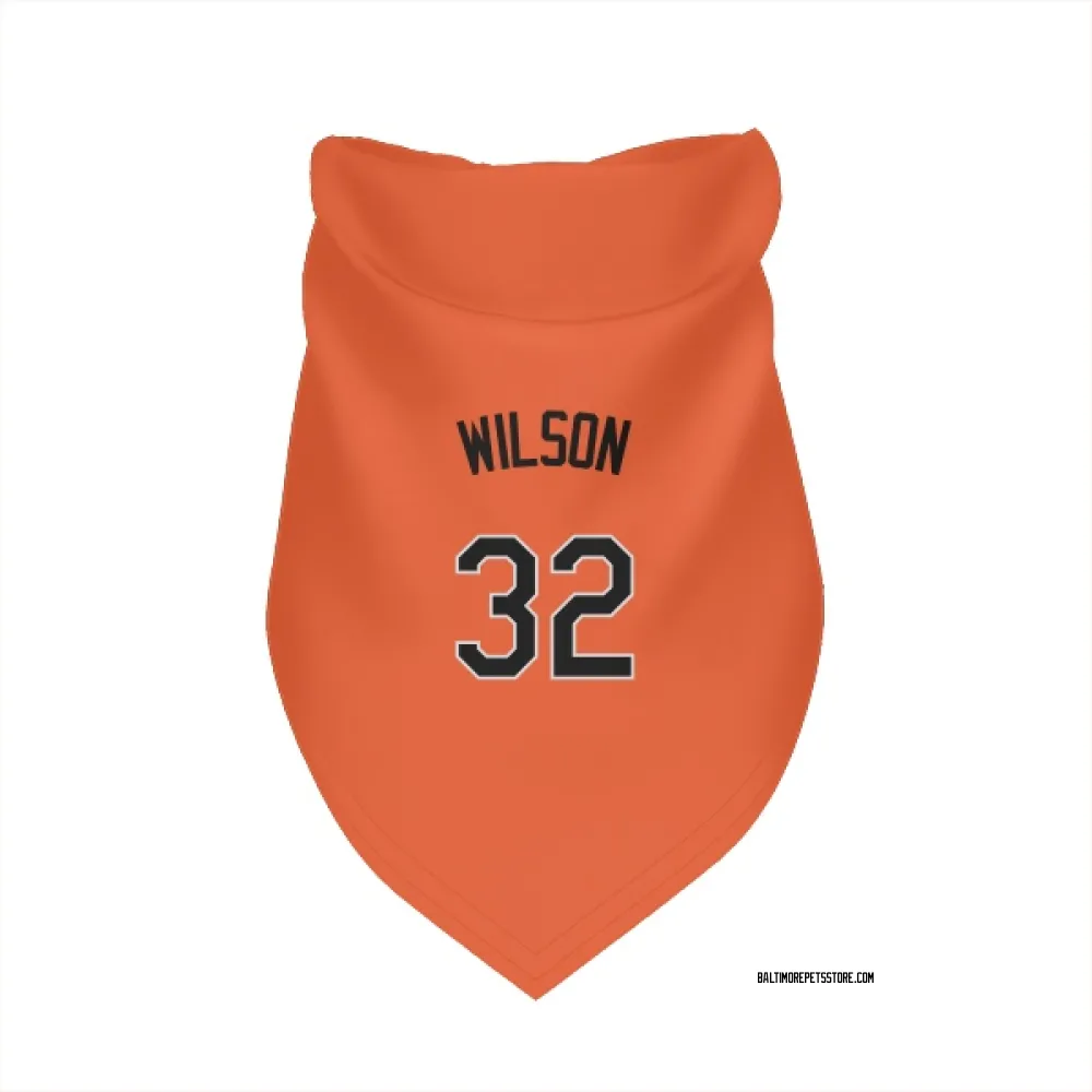 Baltimore Orioles Weston Wilson Orange Pet Bandana for Dog & Cat