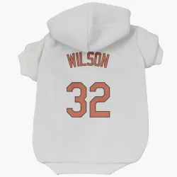 Baltimore Orioles Weston Wilson White Pet Hoodie for Dog & Cat