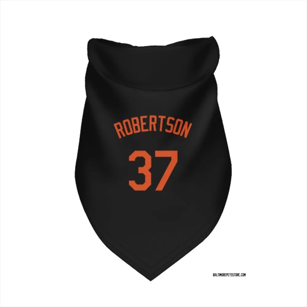 Baltimore Orioles Will Robertson Black Pet Bandana for Dog & Cat
