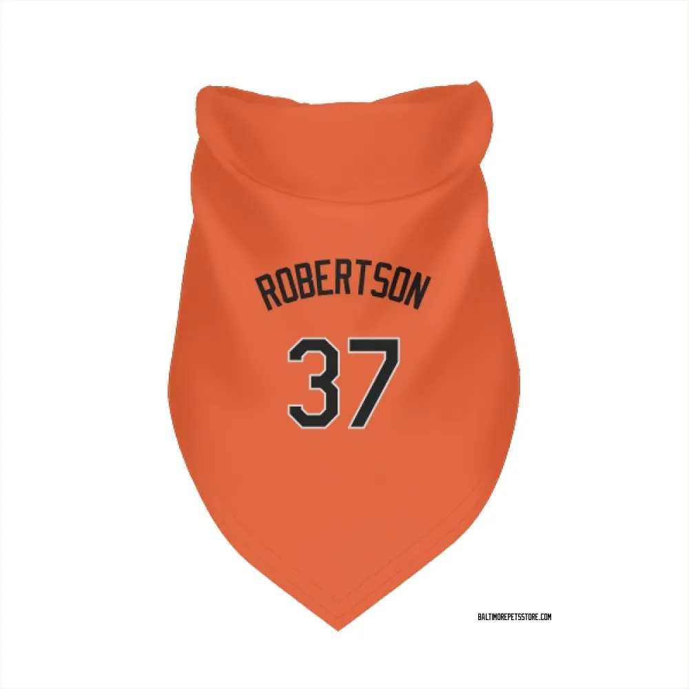 Baltimore Orioles Will Robertson Orange Pet Bandana for Dog & Cat