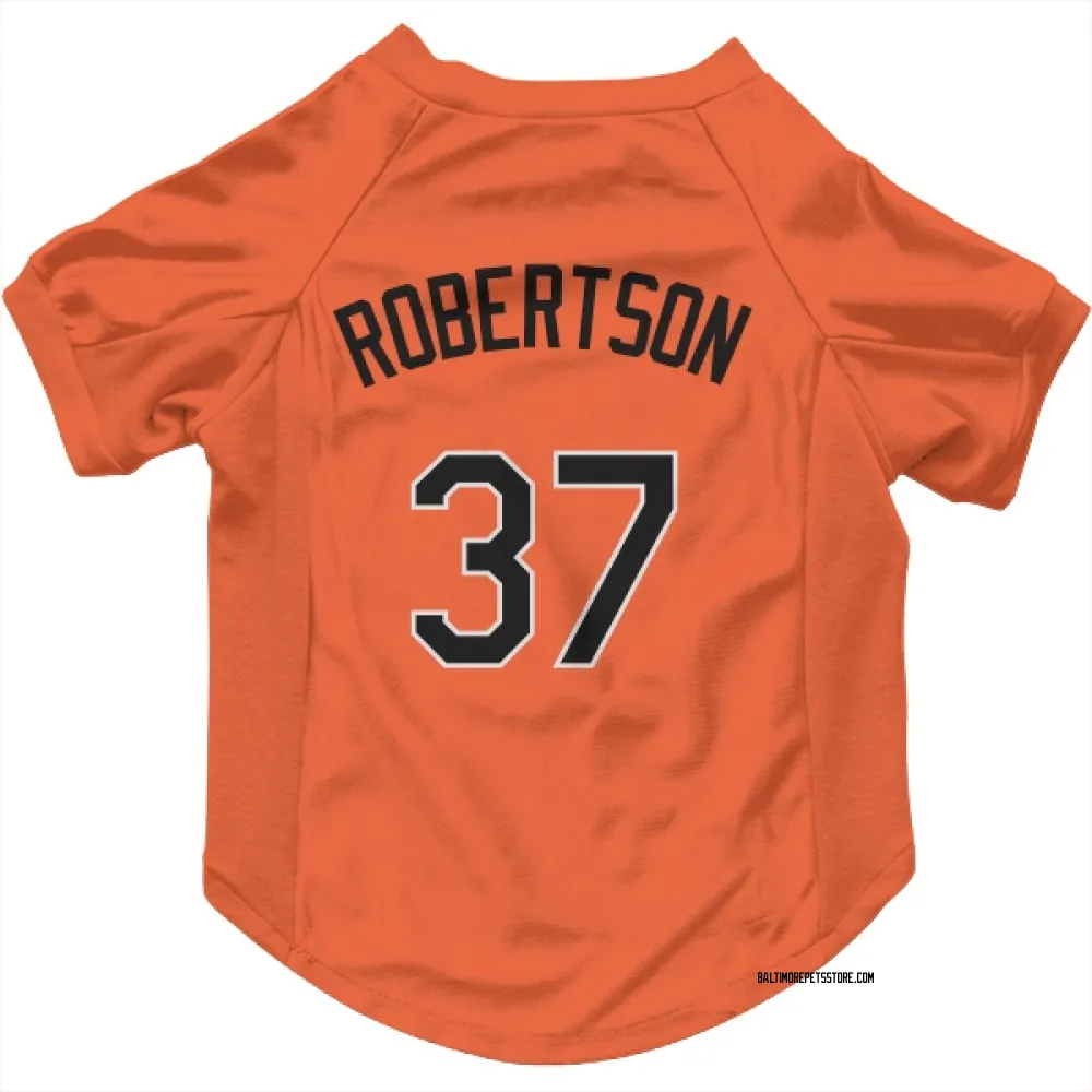 Baltimore Orioles Will Robertson Orange Pet Jersey for Dog & Cat